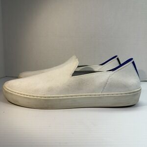 Rothy's The Original Women's Slip-On Sneaker Shoes Stretch Loafers White Sz 9.5